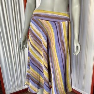 Jones New York Collection 100% Silk Lined Skirt Fit and Flare Size 4 Multicolor